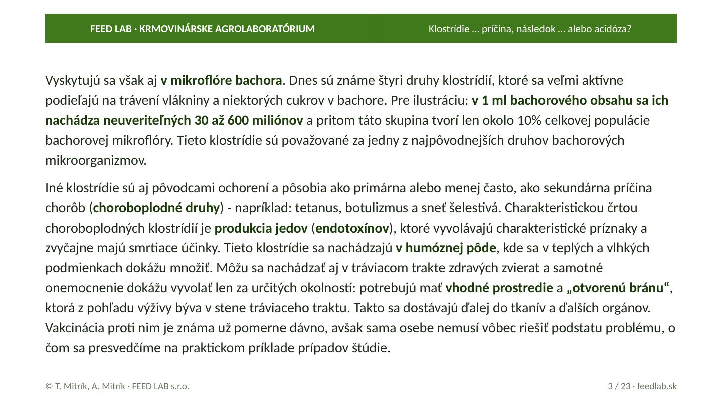 Klostrídie … príčina, následok … alebo acidóza? – strana 3