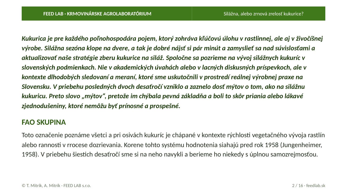 Silážna, alebo zrnová zrelosť kukurice? – strana 2