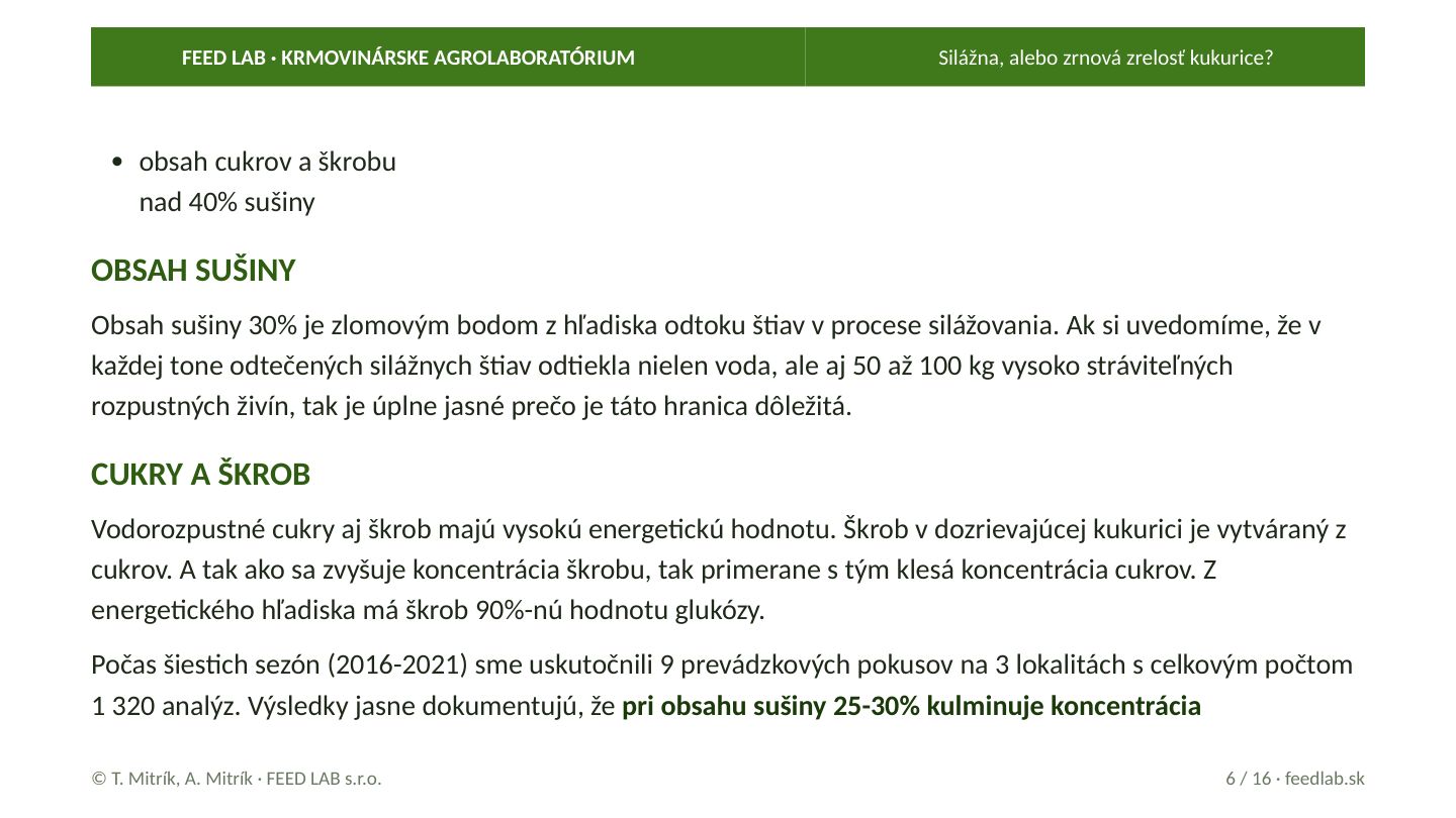 Silážna, alebo zrnová zrelosť kukurice? – strana 6