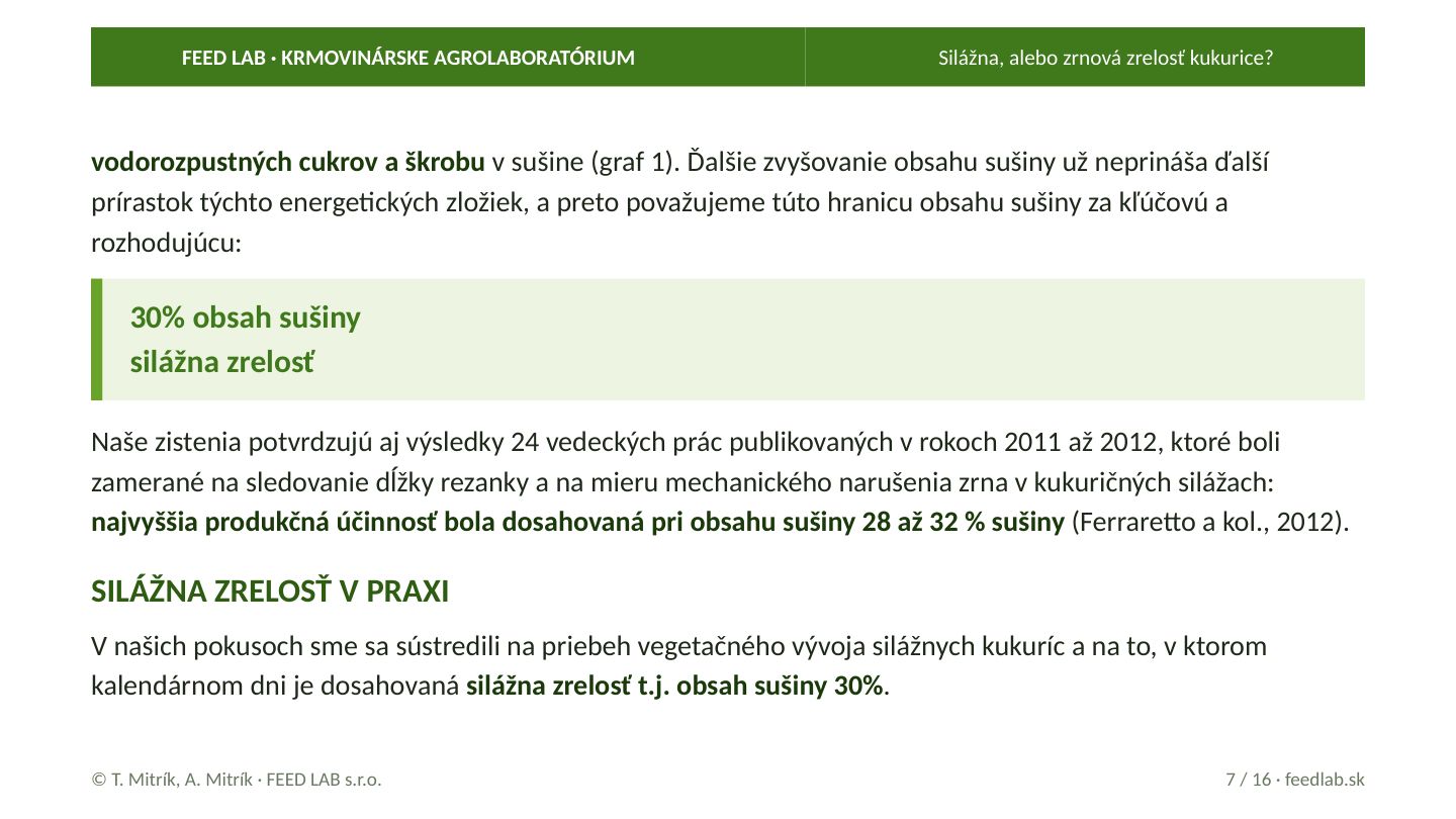 Silážna, alebo zrnová zrelosť kukurice? – strana 7