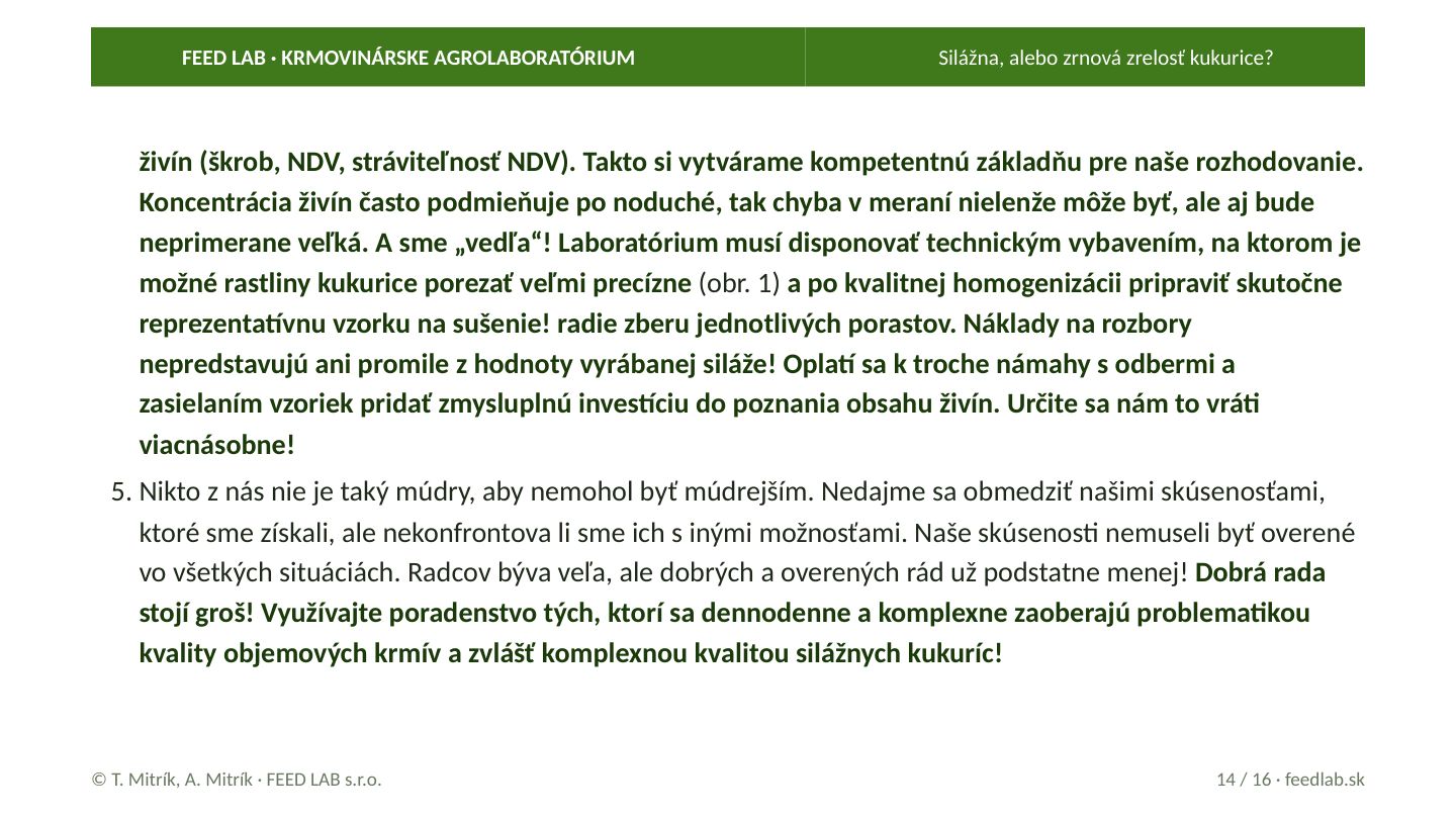 Silážna, alebo zrnová zrelosť kukurice? – strana 14