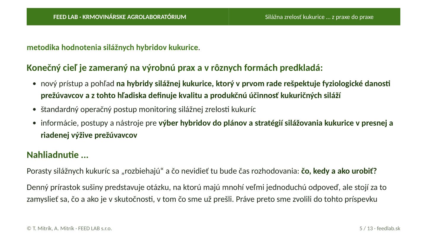 Silážna zrelosť kukurice … z praxe do praxe – strana 5