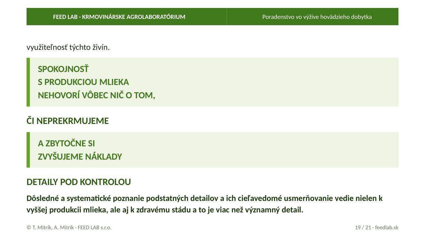 Poradenstvo vo výžive hovädzieho dobytka – strana 19