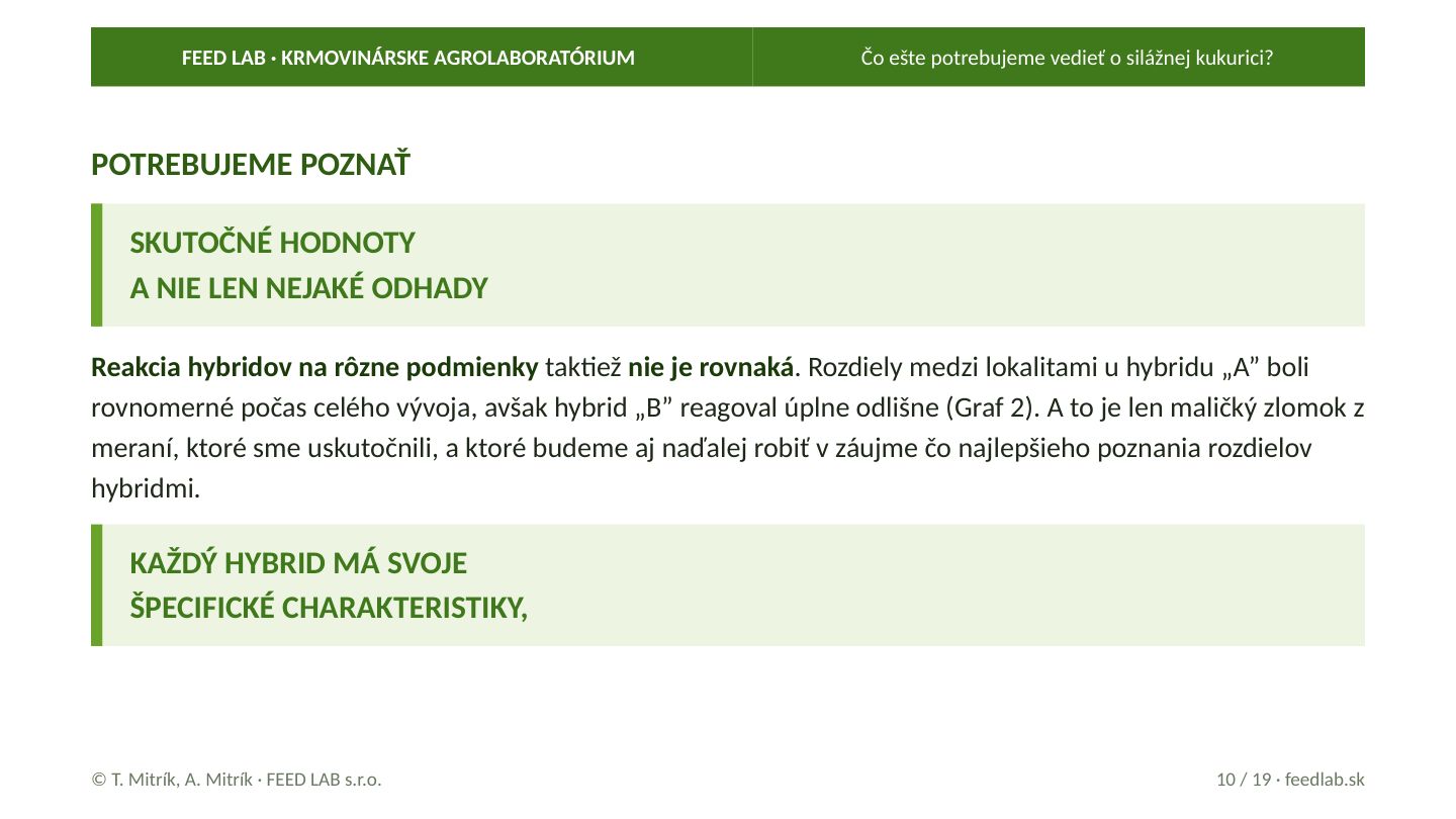 Čo ešte potrebujeme vedieť o silážnej kukurici? – strana 10