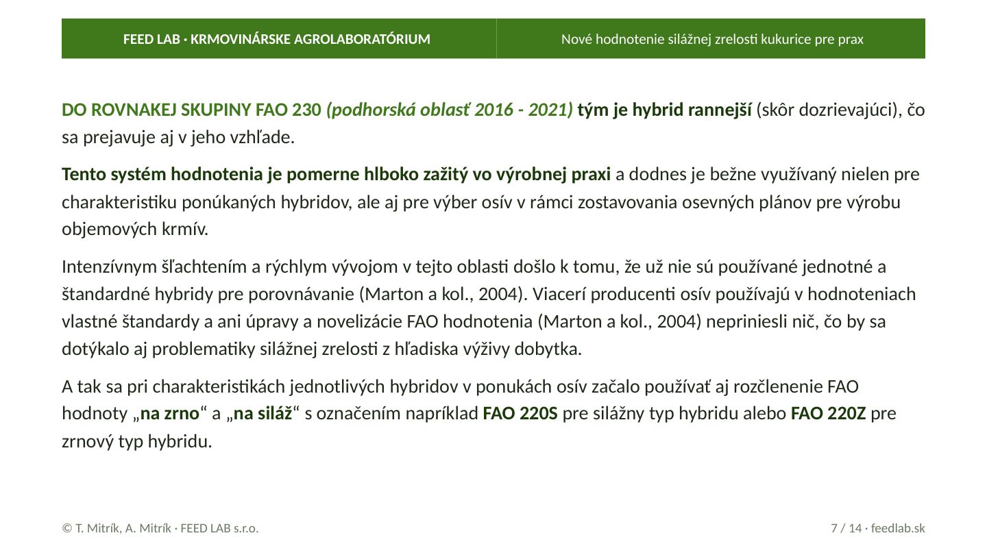 Nové hodnotenie silážnej zrelosti kukurice pre prax – strana 7