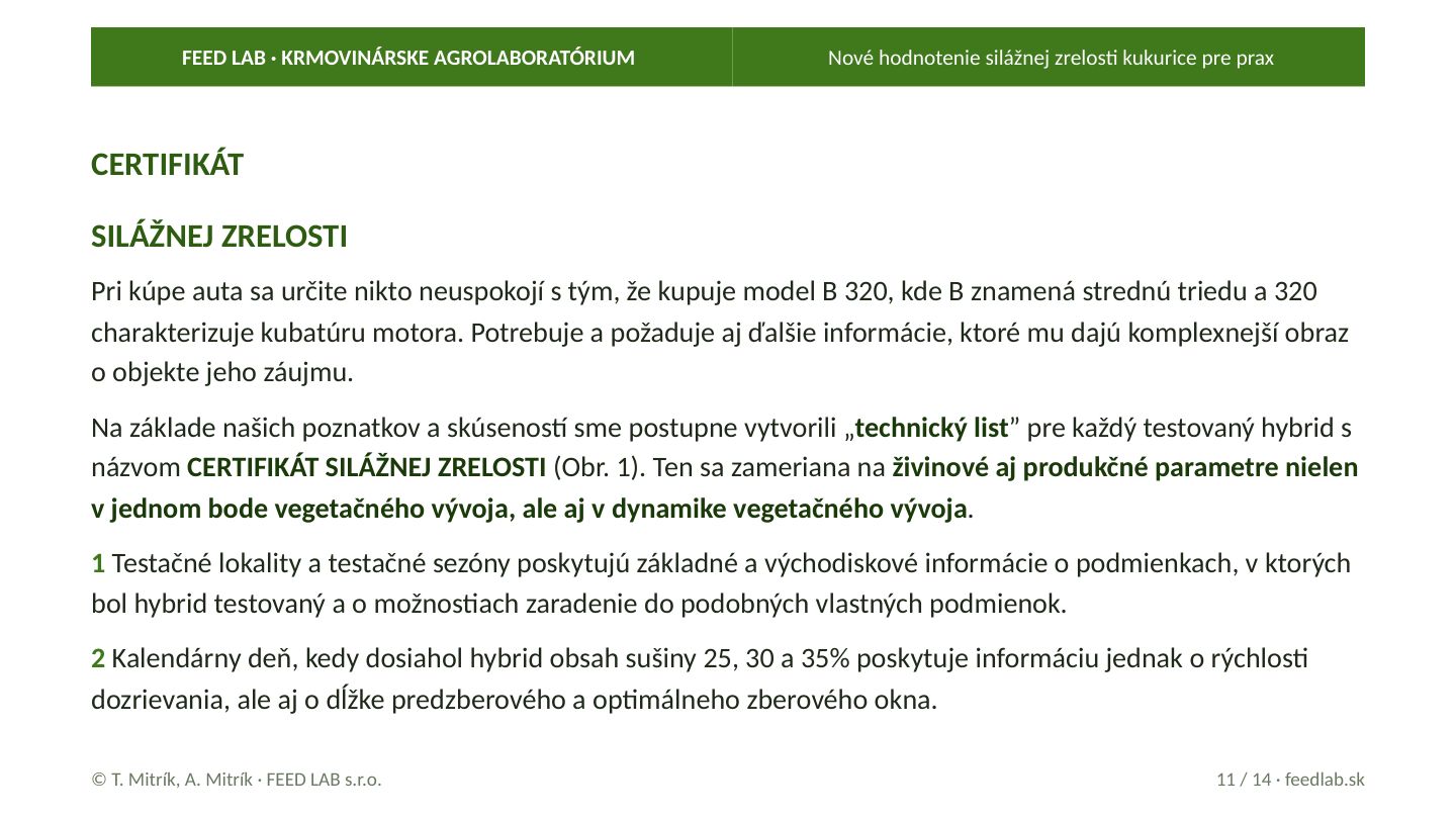 Nové hodnotenie silážnej zrelosti kukurice pre prax – strana 11